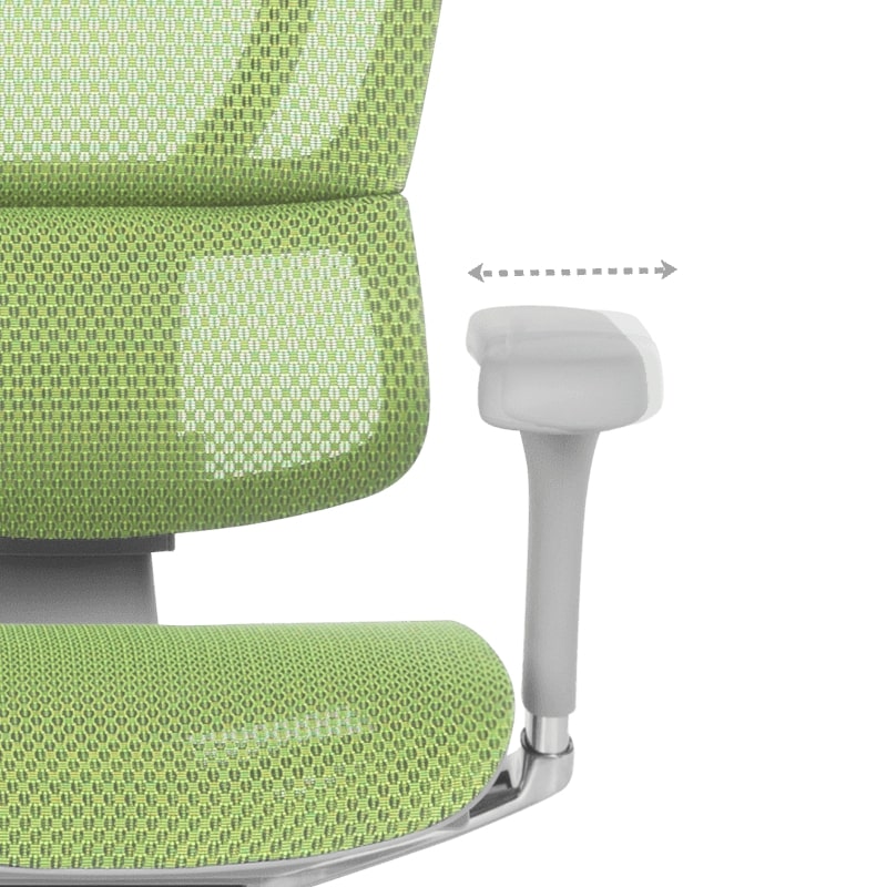 Ергономичен стол IOO Elite 2 сива рамка-зелен